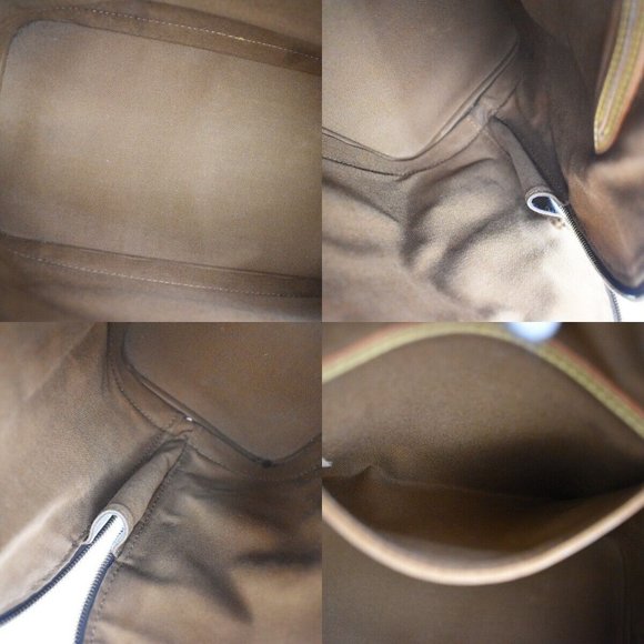 Authentic LOUIS VUITTON LV Logo Alma Hand Bag Monogram Leather Brown France - Picture 10 of 10